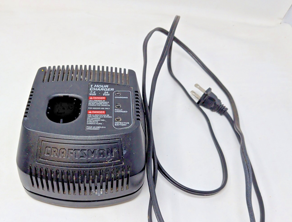Craftsman 1-Hour Dual Charge Fast Battery Charger 1425301 7.2v 12v 18v 19.2v 24v